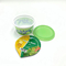 Yeşil 16 Oz Dondurulmuş Plastik Yoğurt Bardakları Çatlama Önleyici 8g Ağırlık